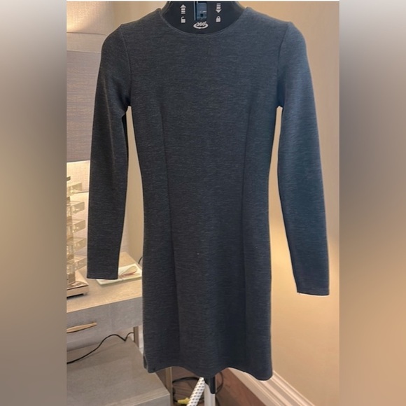 ZARA Gray Fitted Dress - NWOT SIZE M - Picture 2 of 4